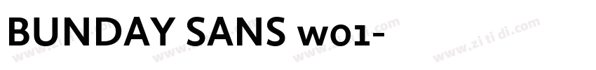 BUNDAY SANS w01字体转换